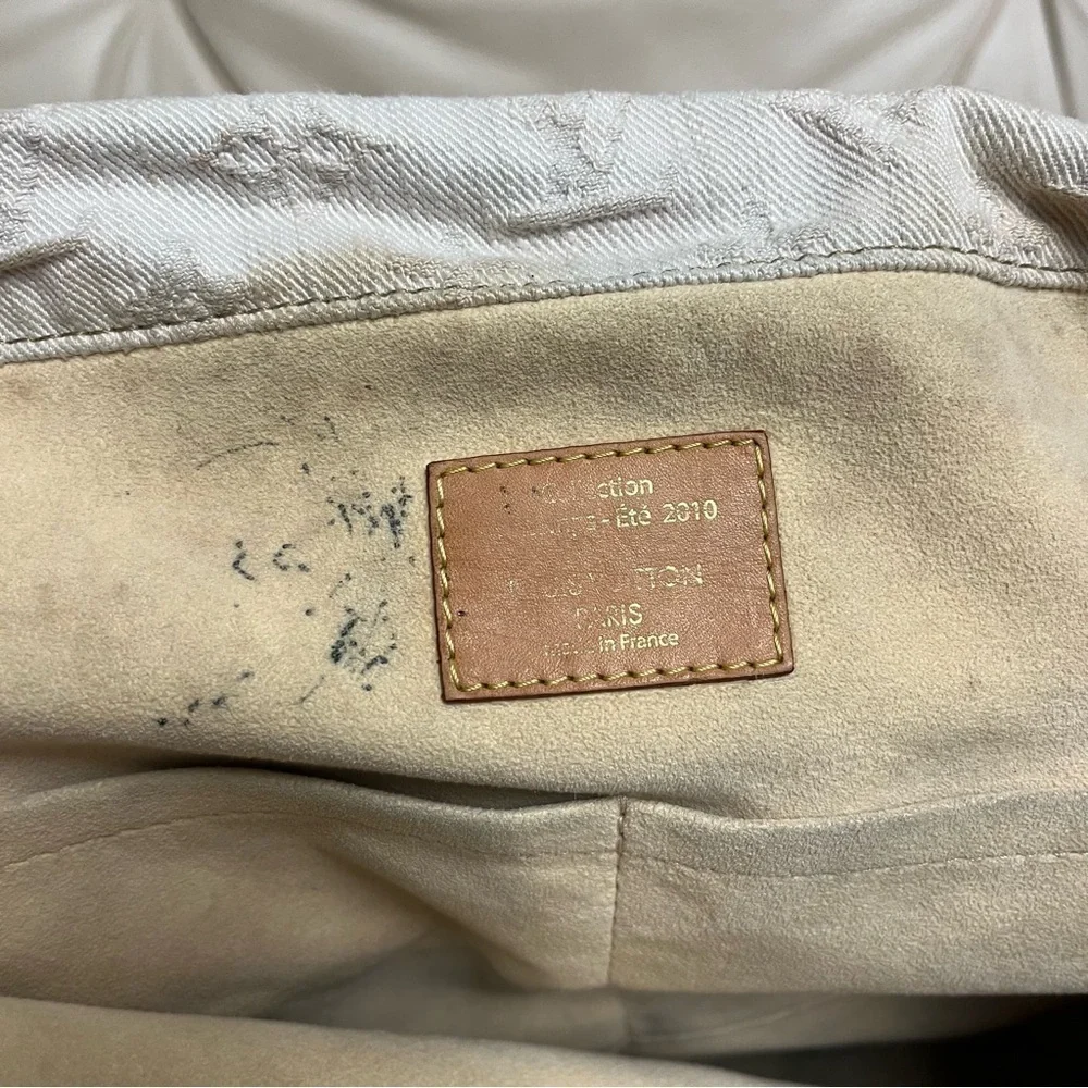 VTG LOUIS VUITTON Denim Orange Ombre Sunrise Large Messenger Bag